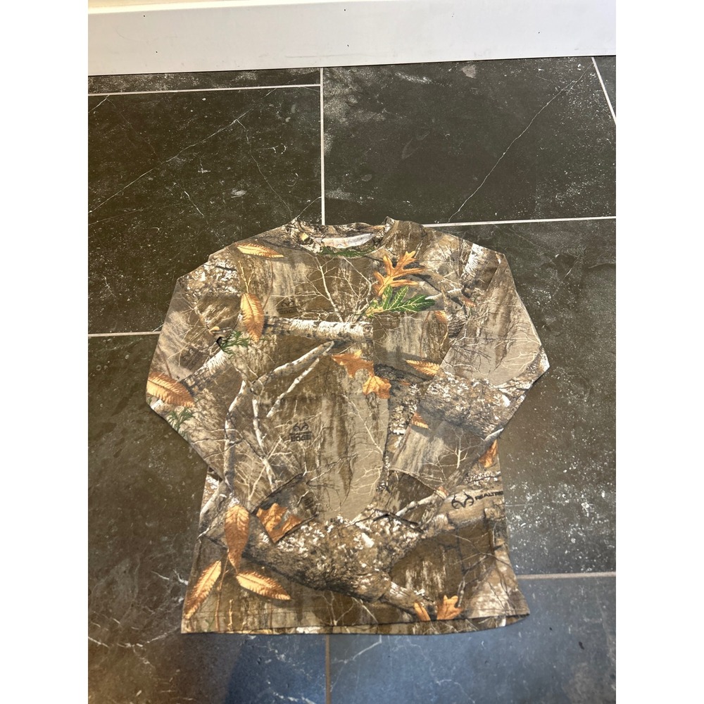 Rustic Ridge Mens Realtree Edge Camo Long Sleeve Hunting Shirt Small Camouflage